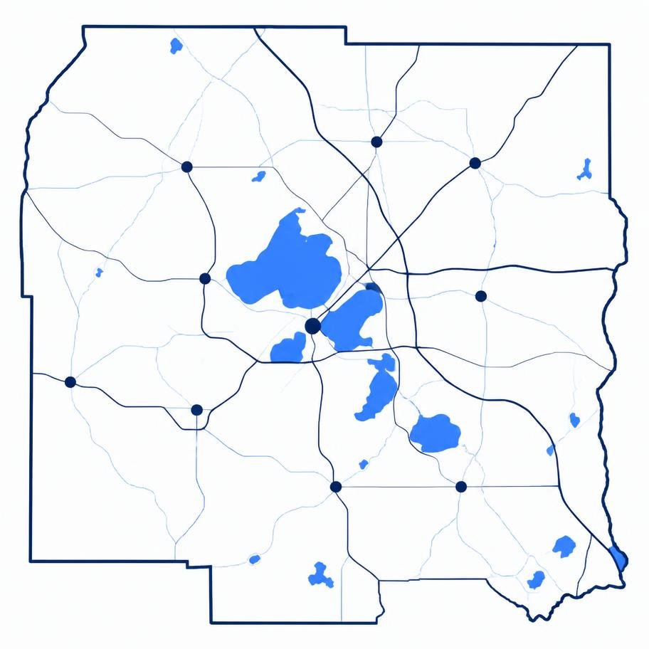 Map of Dane County, Wisconsin and the communities Poe Cleaning Solutions serves